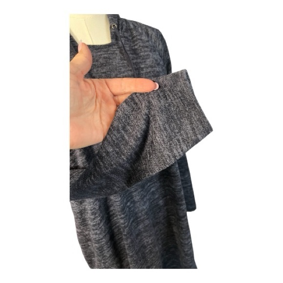 EUC Cable & Gauge oversized hoodie gray sweatshirt dress | women’s M - Picture 6 of 8